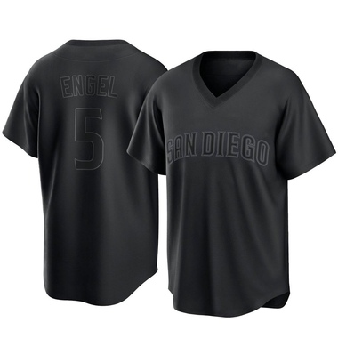 Black Adam Engel Men's San Diego Padres Pitch Fashion Jersey - Replica Big Tall