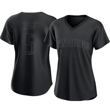 Black Adam Engel Women's San Diego Padres Pitch Fashion Jersey - Replica Plus Size