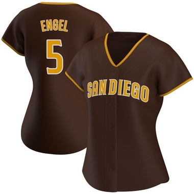Brown Adam Engel Women's San Diego Padres Road Jersey - Replica Plus Size