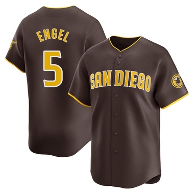 Brown Adam Engel Youth San Diego Padres Away Jersey - Limited