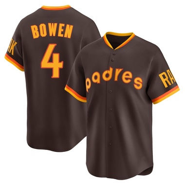 Brown Jase Bowen Men's San Diego Padres Cooperstown Collection Jersey - Limited Big Tall