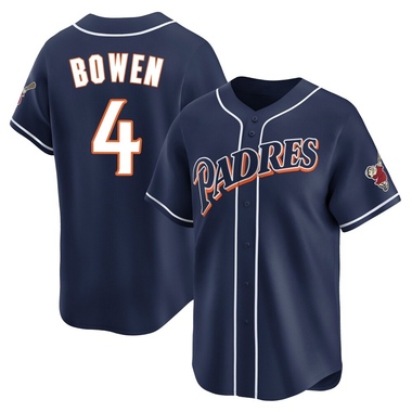 Navy Jase Bowen Men's San Diego Padres Cooperstown Collection Jersey - Limited Big Tall