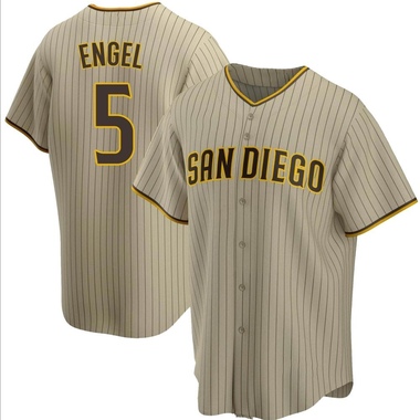 Sand/Brown Adam Engel Youth San Diego Padres Alternate Jersey - Replica