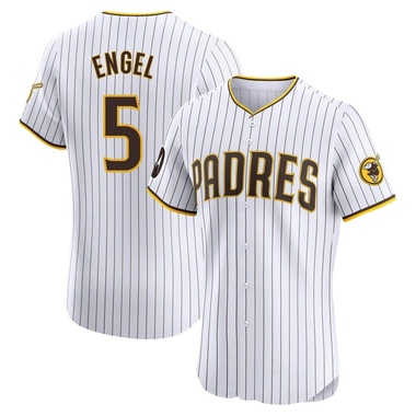 White Adam Engel Men's San Diego Padres Home Patch Jersey - Elite Big Tall