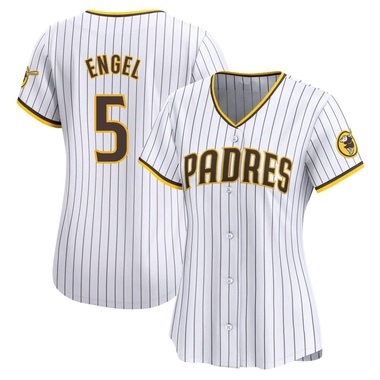 White Adam Engel Women's San Diego Padres Home Jersey - Limited Plus Size