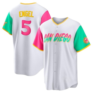 White Adam Engel Youth San Diego Padres 2022 City Connect Jersey - Replica