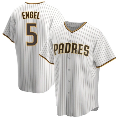 White/Brown Adam Engel Youth San Diego Padres Home Jersey - Replica